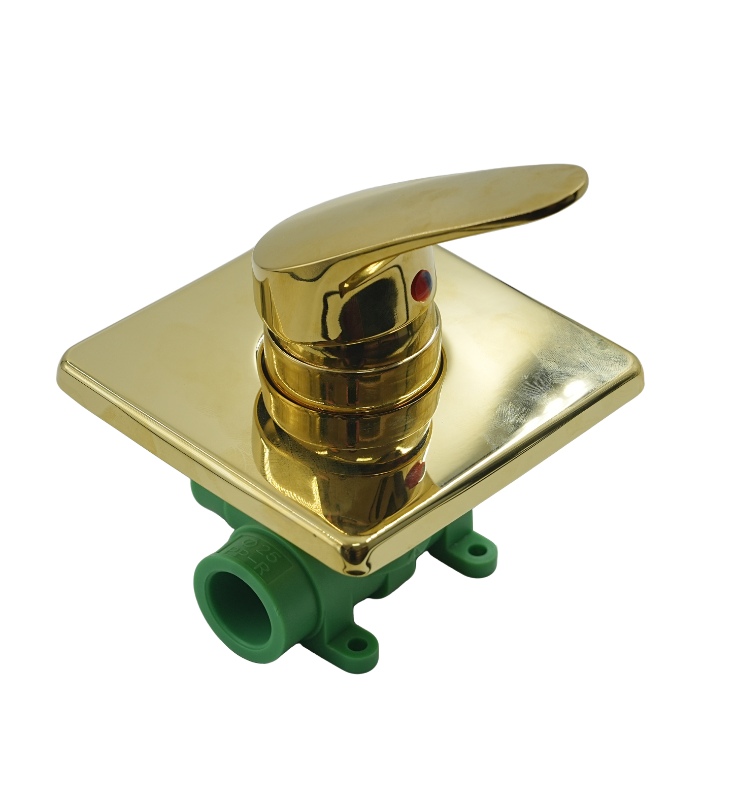 PPR Триходовий змішувач для душу Gold